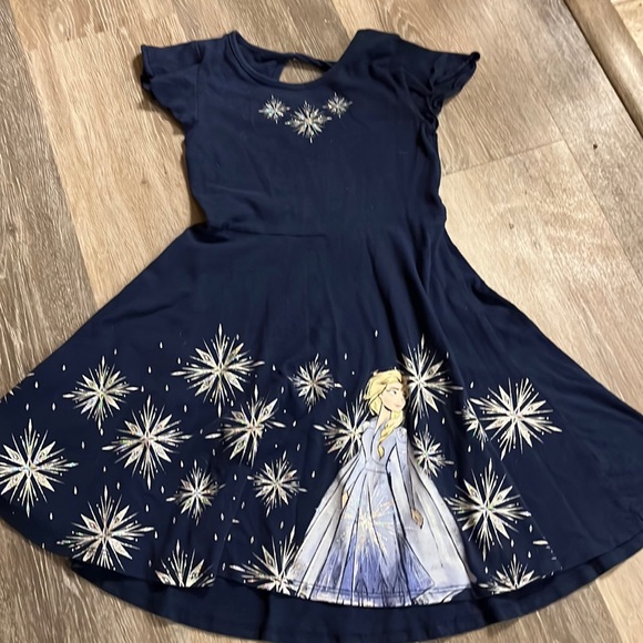 Disney Other - Disney for JumpingBeans Limited Edition Blue Elsa Flutter Sleeve Dress size 6